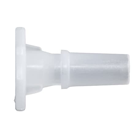 Cole Parmer Luer to Plug Fitting, Straight Adapter, CrystalVu, Cleanroom, Rotating Male Luer Lock; 10PK LMSL-PCVU-QC